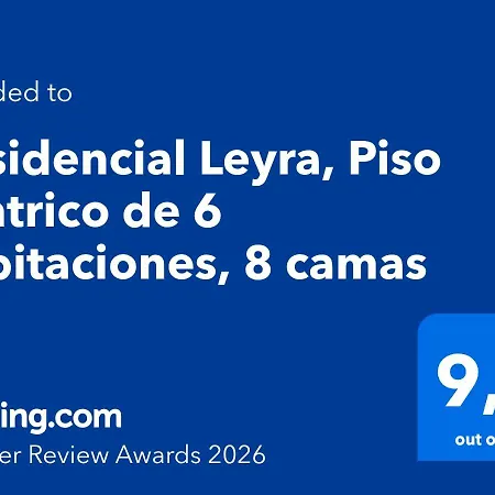 Residencial Leyra, Piso Céntrico De 6 Habitaciones, 8 Camas