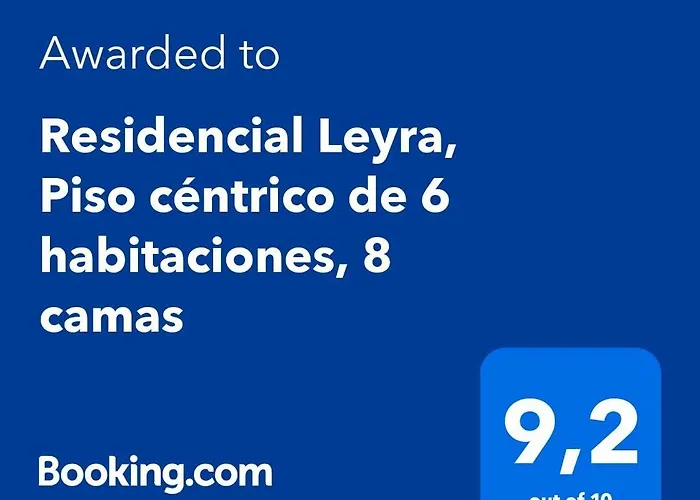 Residencial Leyra, Piso Centrico De 6 Habitaciones, 8 Camas Lejlighed